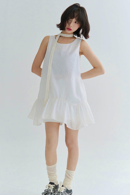 Sleeveless Dress Flowey Lightweight
