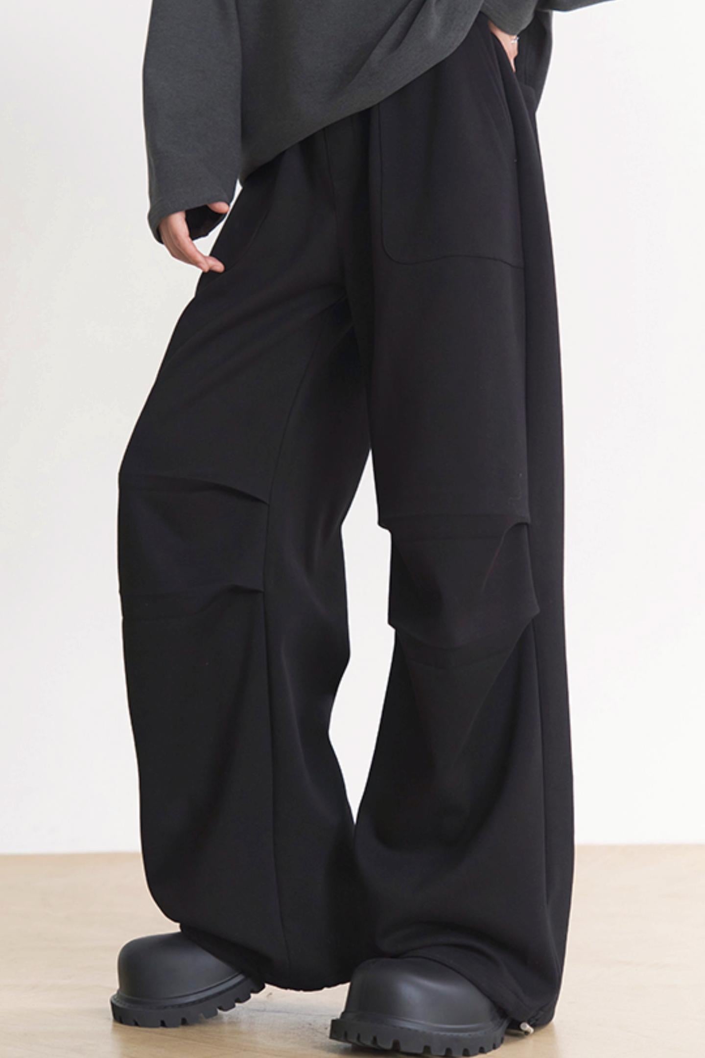 Knee Fit Spring Museum - Fall Pants and Gravity Women's Casual Pleats Straight
