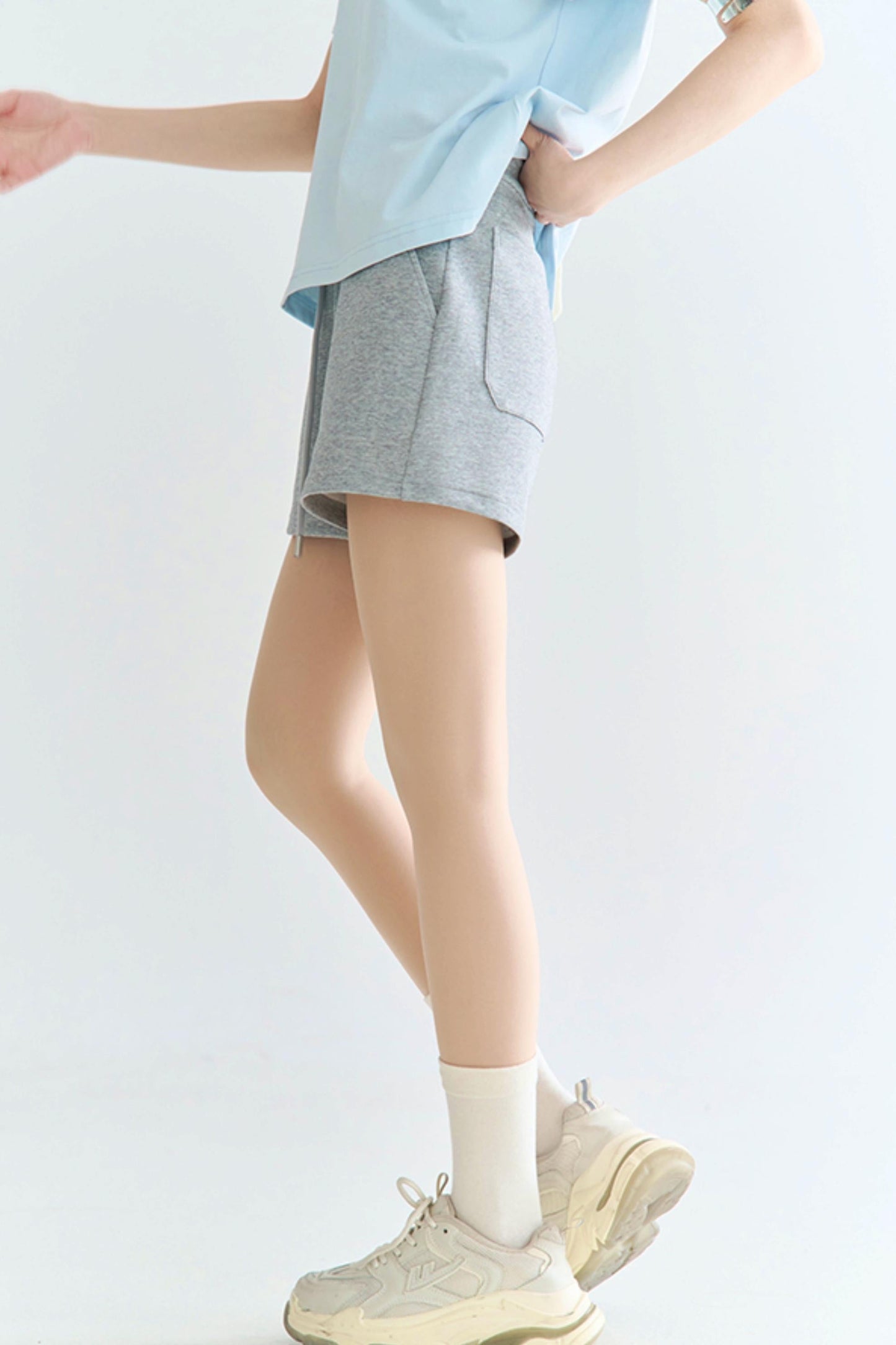 high-waisted shorts