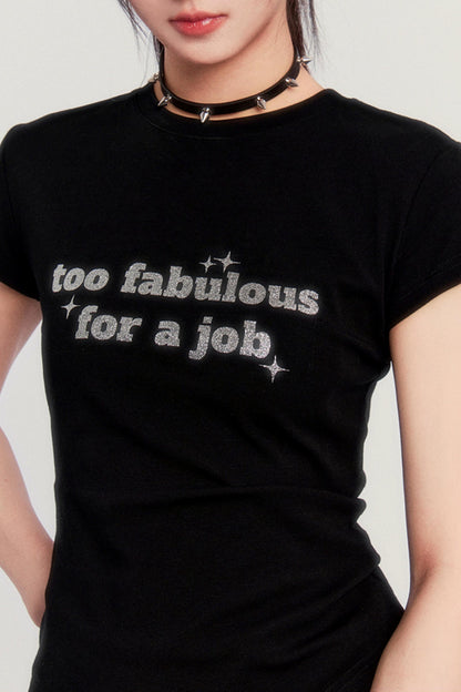 Vapor Bling Slim Sparkle T-Shirt