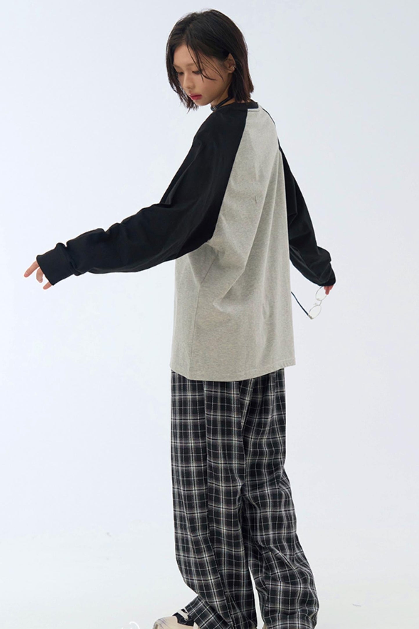 Street T-Shirt Art Patchwork Long Sleeve