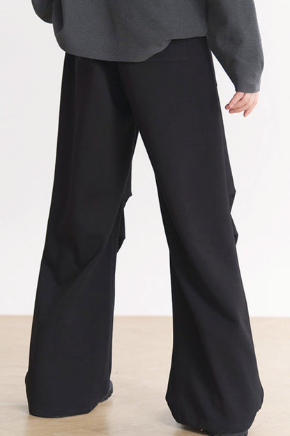 Knee Fit Spring Museum - Fall Pants and Gravity Women's Casual Pleats Straight