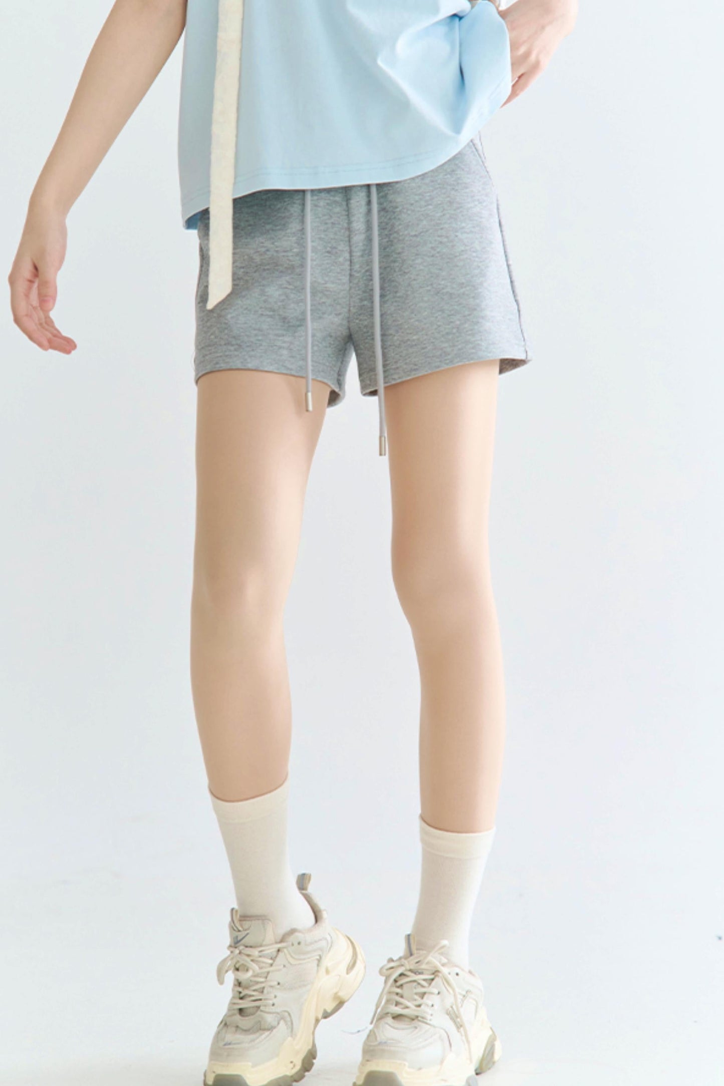 high-waisted shorts