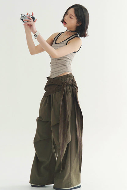 Elegant Pants Trouser Wide Pleated