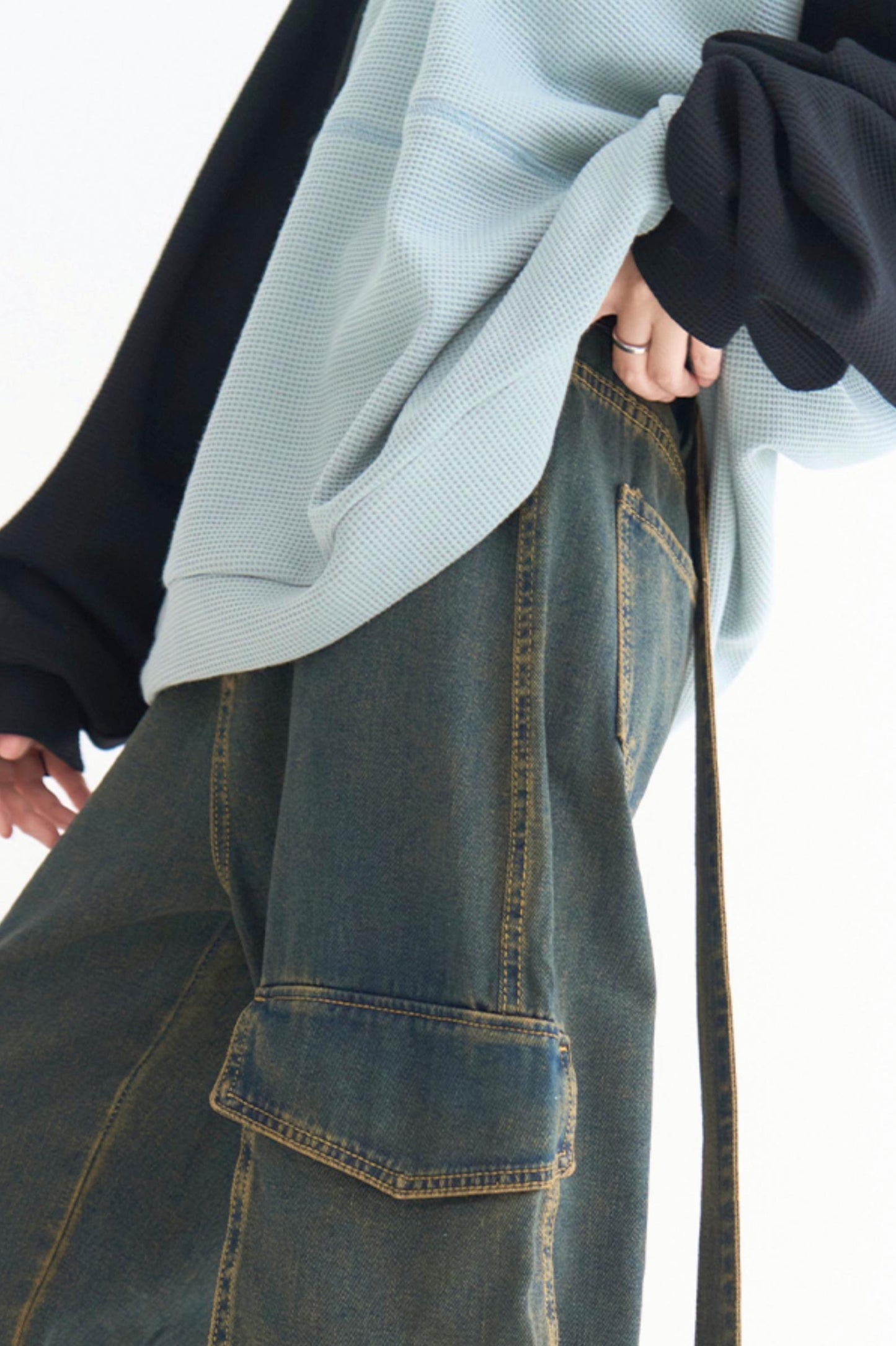 jeans pocket leg Gravity wide