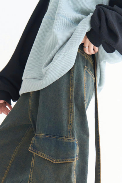 jeans pocket leg Gravity wide