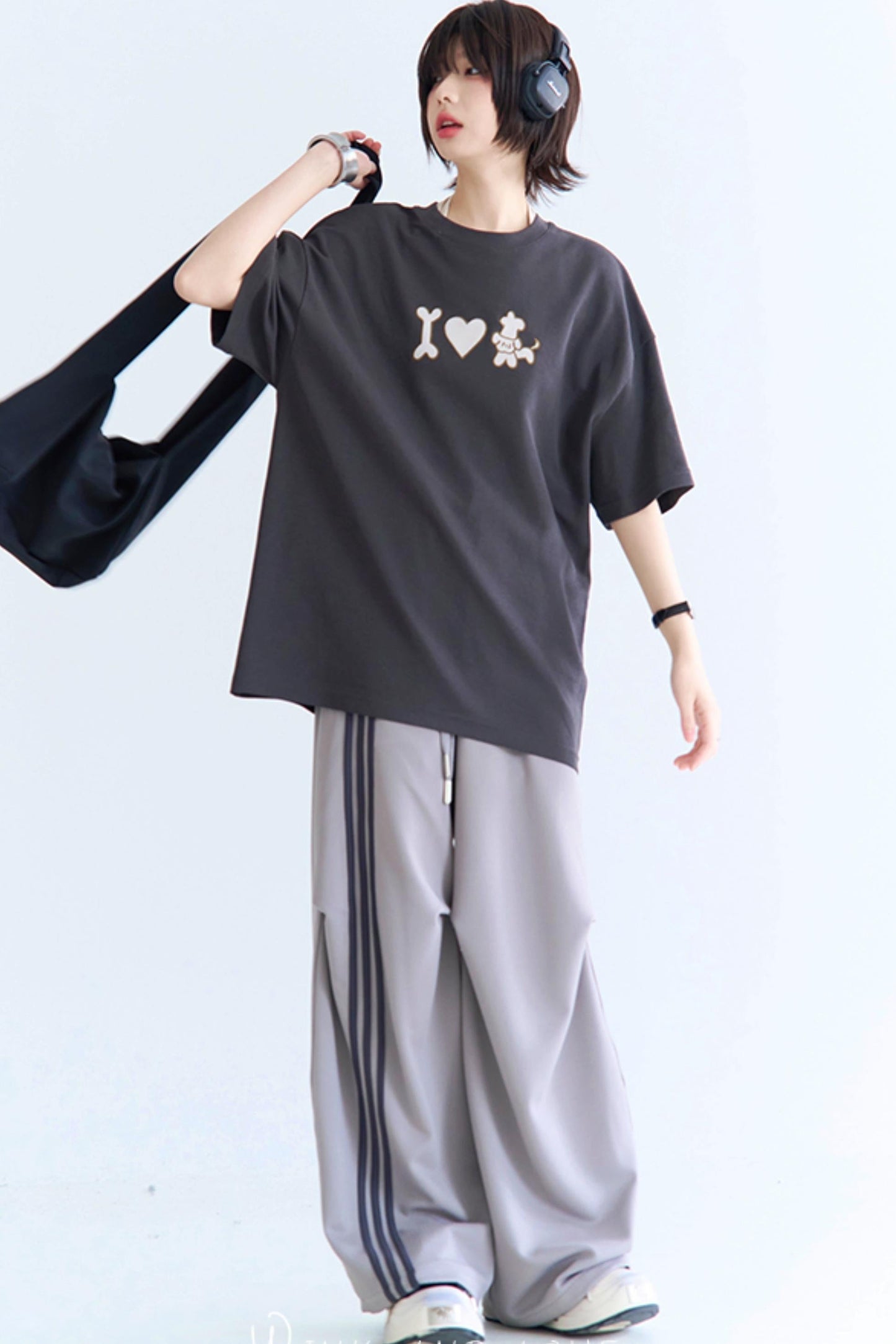 Papi T-Shirt Neck Crew Embroidered