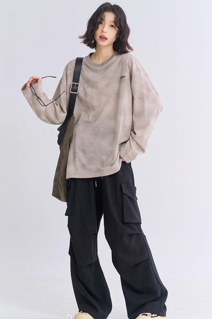 Long Fit Sleeve Loose T-Shirt
