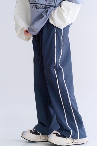 Sporty lace casual style pants