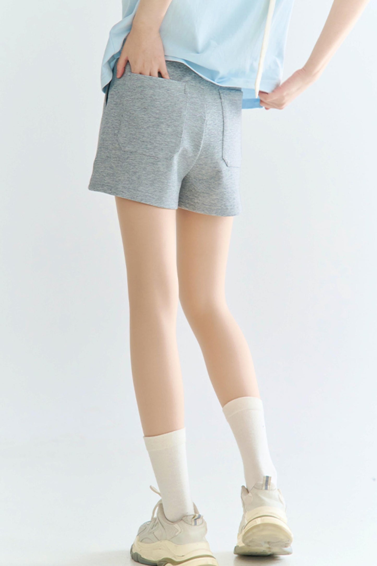 high-waisted shorts