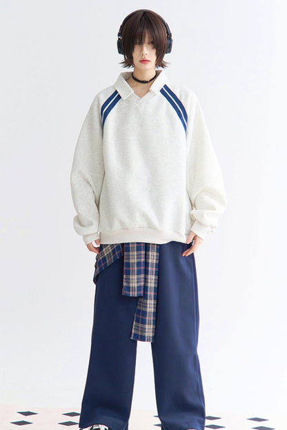 Insert Top Stripe Sleeve Relaxed