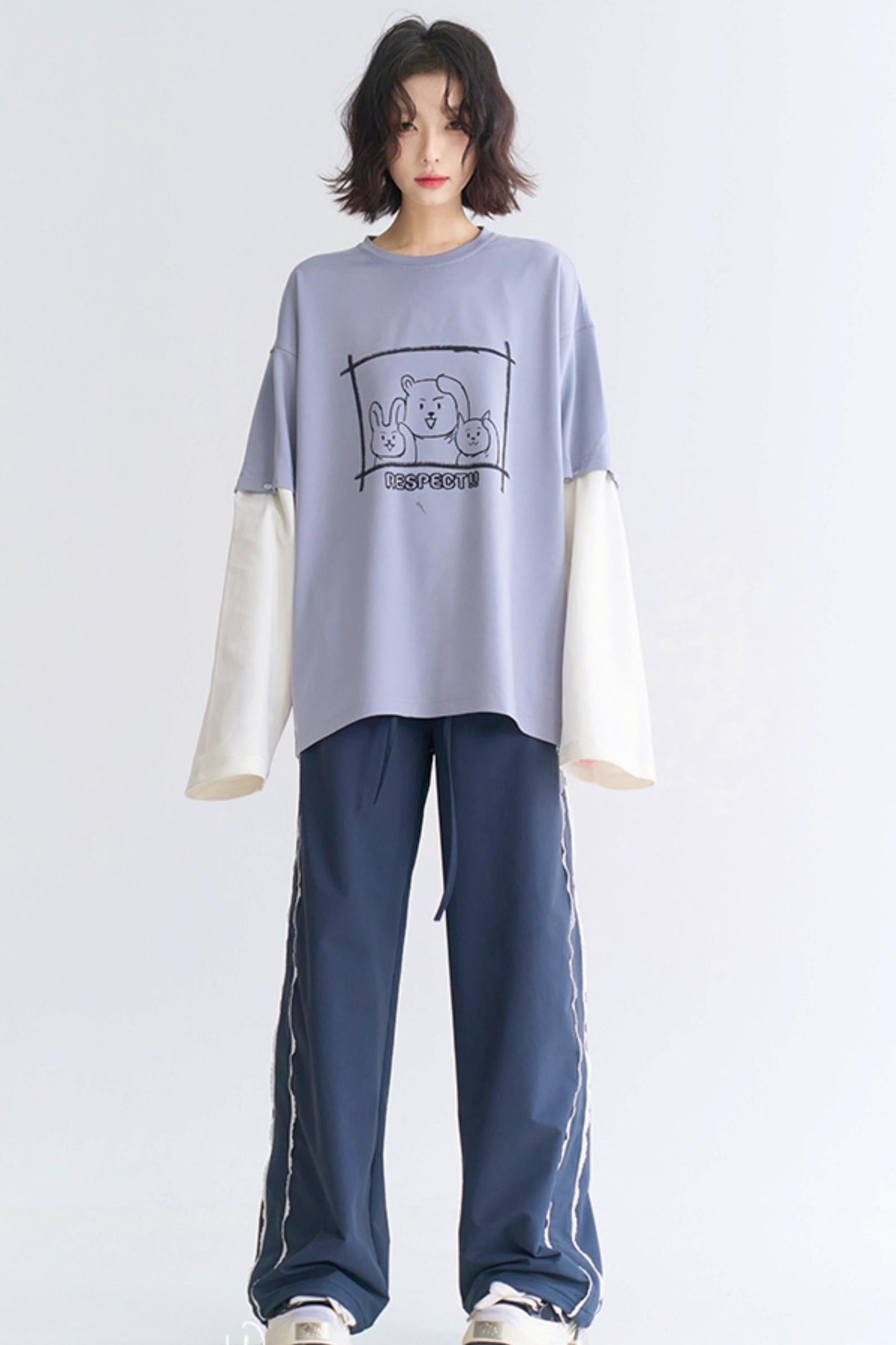 lace style Sporty casual pants