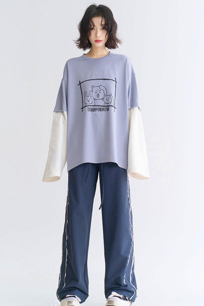 lace style Sporty casual pants