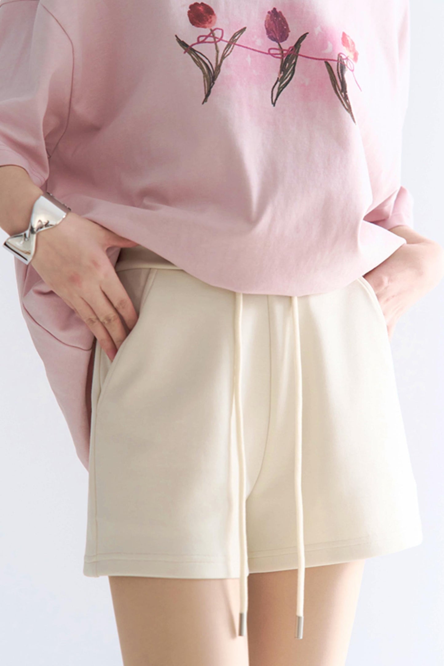 high-waisted shorts