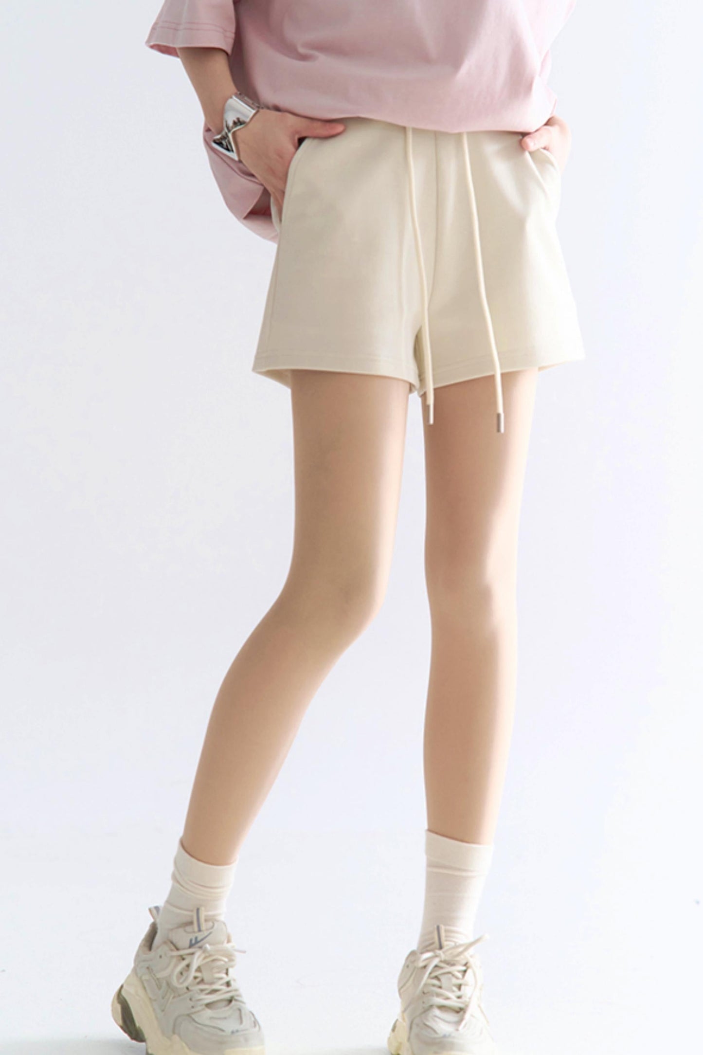high-waisted shorts