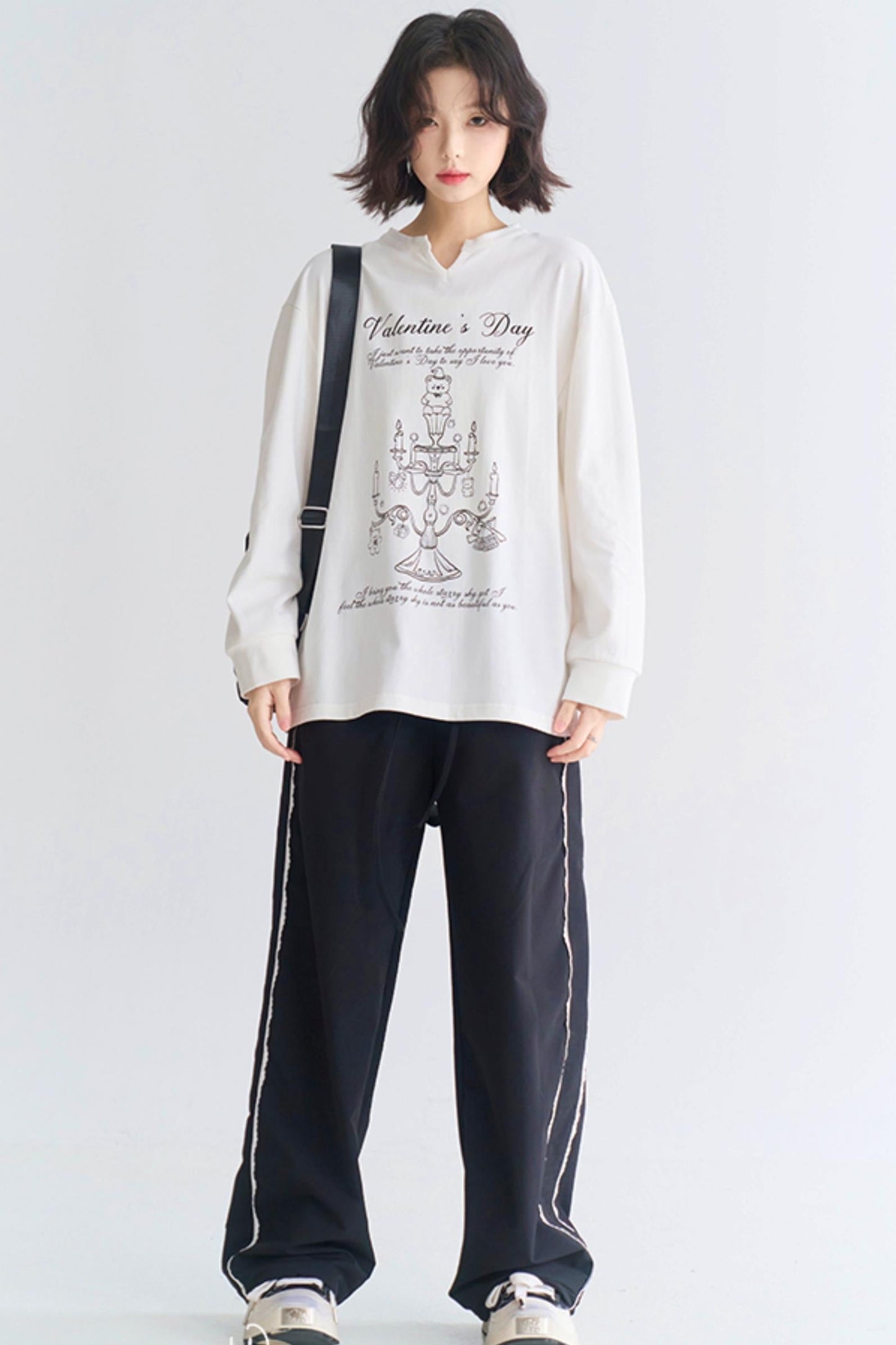 lace style Sporty casual pants