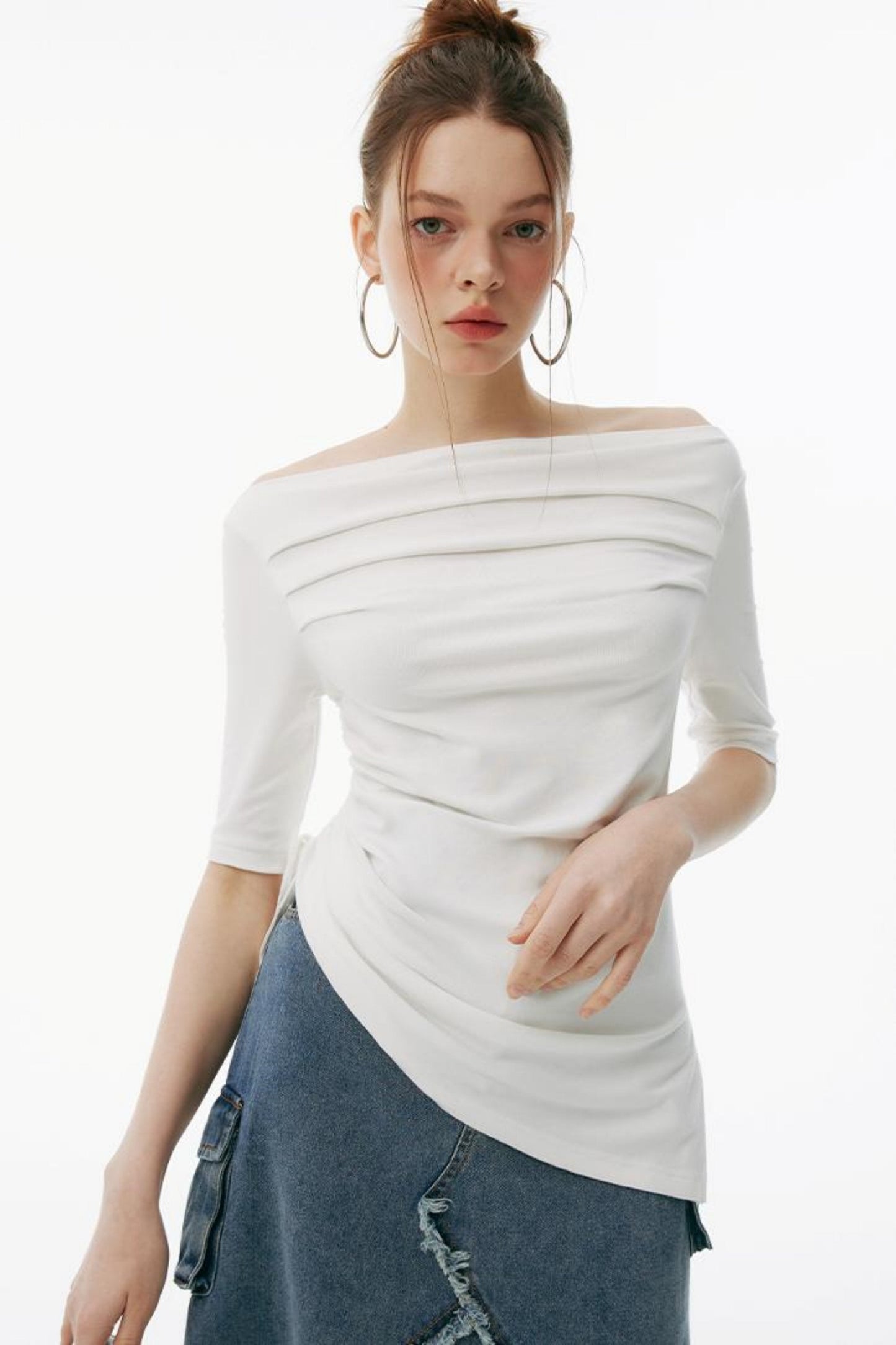 Gray Up Set Bustier