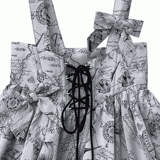 Bowknot Gray Clips Jacquard