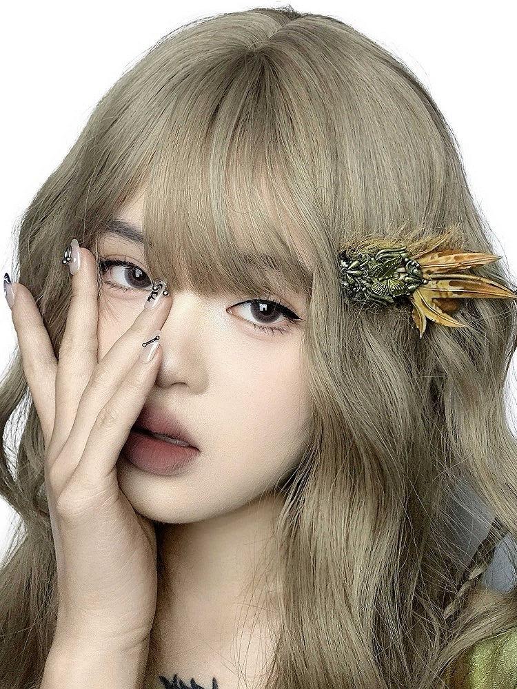 Brown Hairclip Leaf