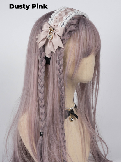 4 Colors Jirai Kei Bows Heart Lace Hairclip
