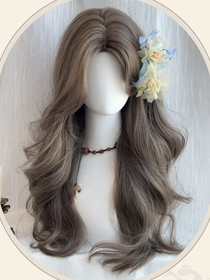 Brown Under Bust Length Wavy Synthetic Wig