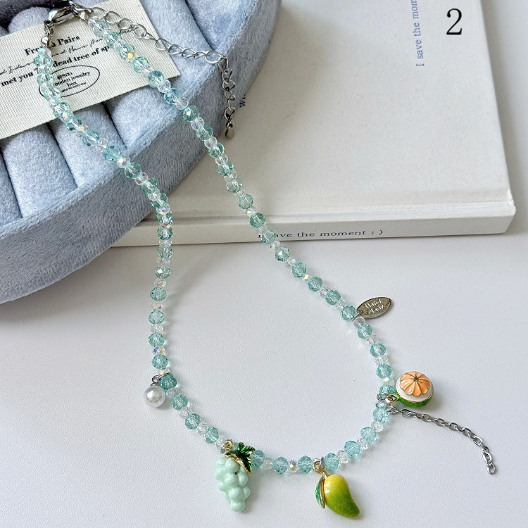 Fruit/Cookie Necklace Beaded Options 4 Pendant Bittersweet