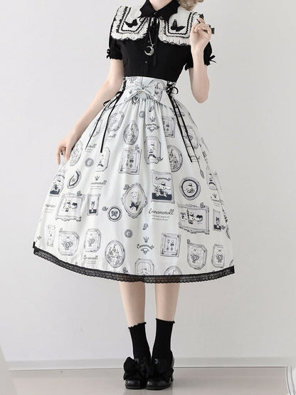 Cinnamoroll Picture Frame Lolita Skirt