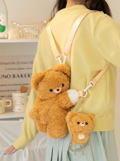 Yellow Cute Bear Ant Plushie Key Chain