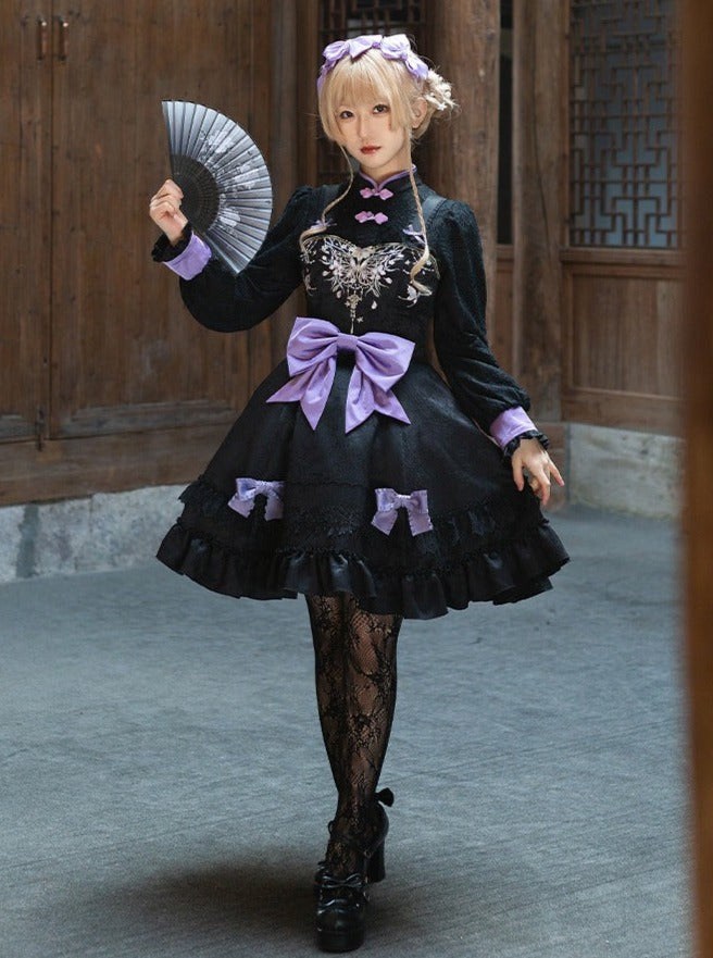 Girly Dress Bow Chinese Sweet