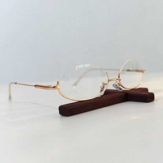 Accessory Semi-rimless Cyberpunk + Glasses Gold Chain