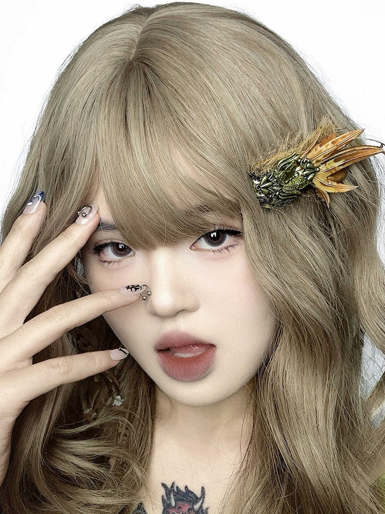 Brown Hairclip Leaf