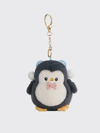 Dark Grey Cute Penguin-shaped  Plushie Coin Purse Key Chain