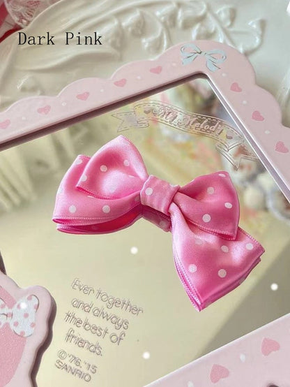 Musteroptionen 10 Farbbrosche Bowknot Polka-dot