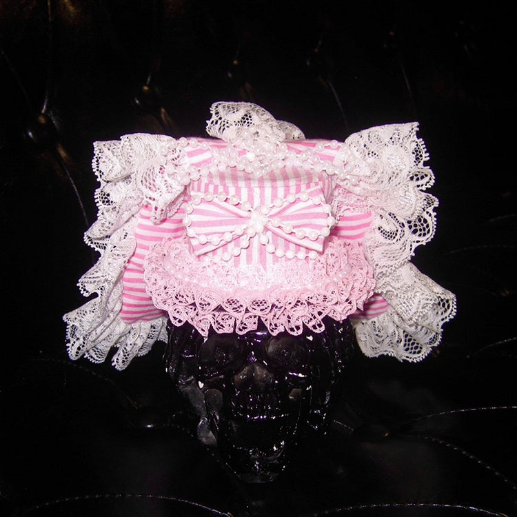 Headpiece Rabbit Two-colored Striped Punk Ear Lolita