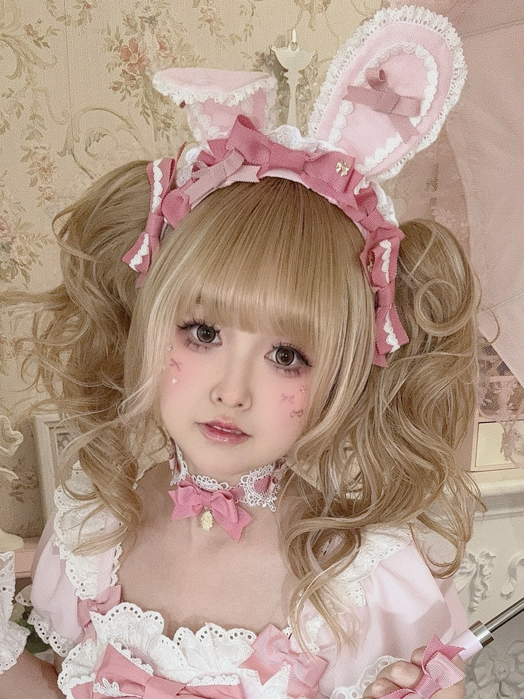 Details Pink Bowknot Choker