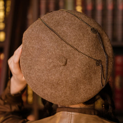 Light Brown Steampunk Beret