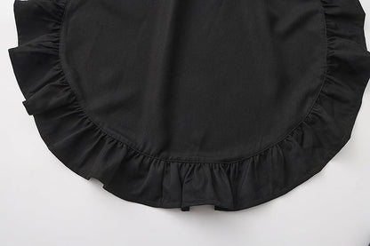 Kragen Revers Ouji Detail Weste Rüschen Schleppe Lolita Abnehmbar Schwarz mit