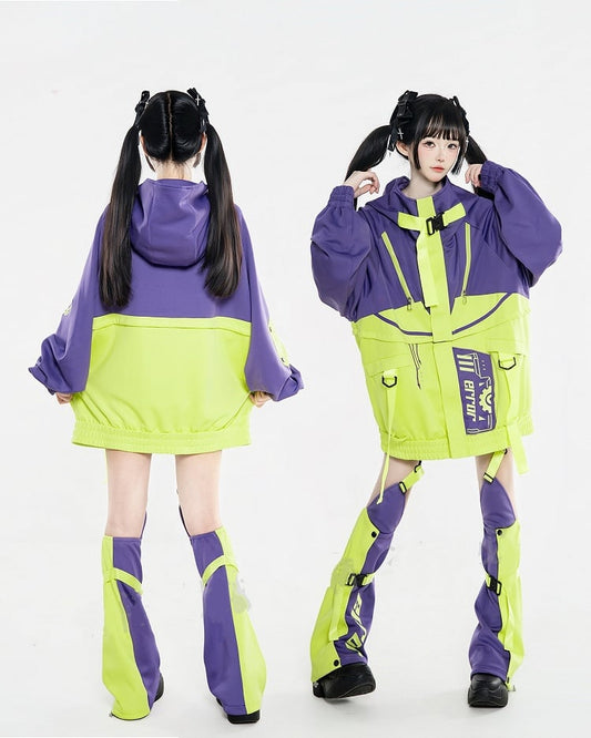 Jacket - Three-Piece Detachable Landmine Cyberpunk Tech Ensemble