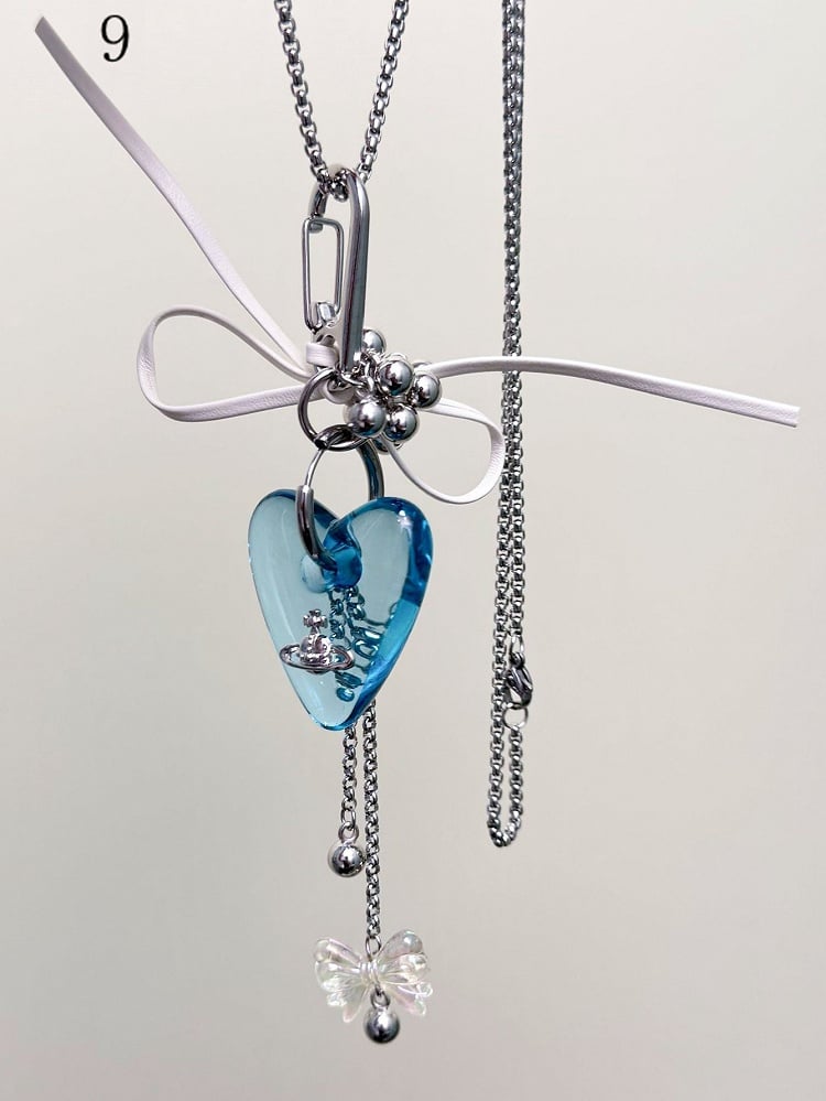 Options 11 Pendant Necklace Y2K Heart