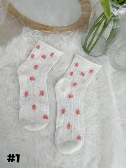 Chaussettes blanches Sweet Lolita