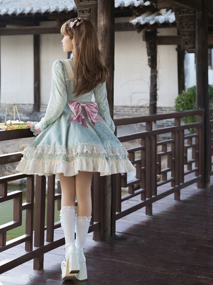 Girly Dress Bow Chinese Sweet