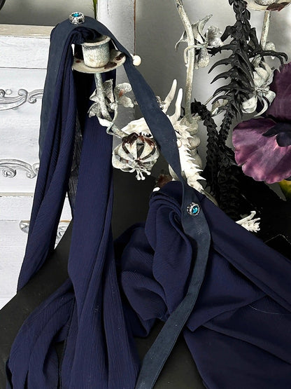 Red/White/Dark Blue/Gray  Gothic Lolita Waist Belt