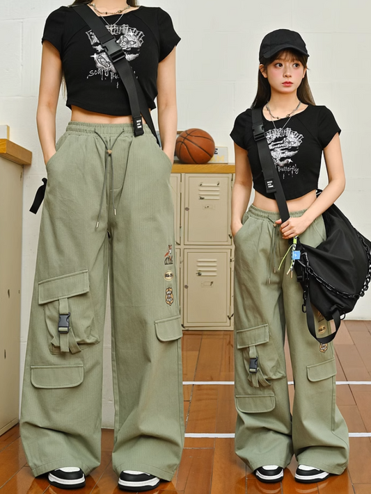 Zootopia Green Nick High Waist Cargo Pants