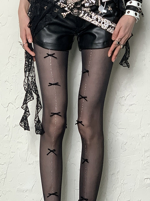 Color 4 Options Y2K Bowknot Tights