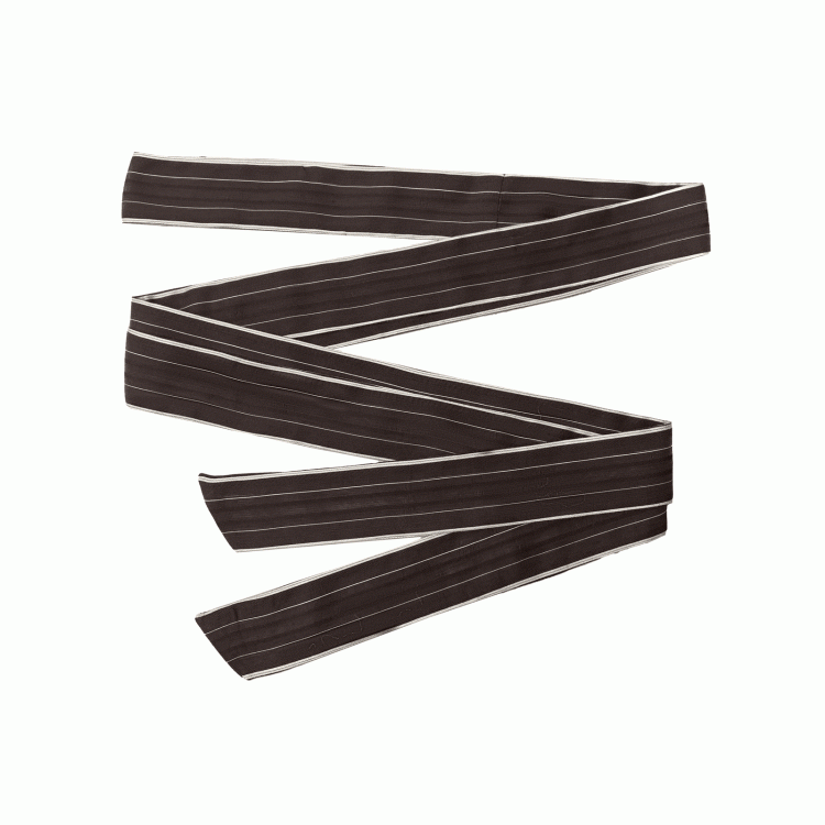 Striped Belt Brown Waist
