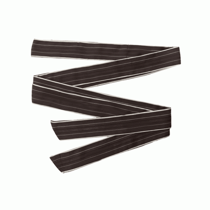 Striped Belt Brown Waist