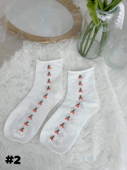 Chaussettes blanches Sweet Lolita