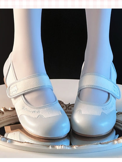 Toe Mary Süße Flats Runde Ohren Katze – Blue Jane