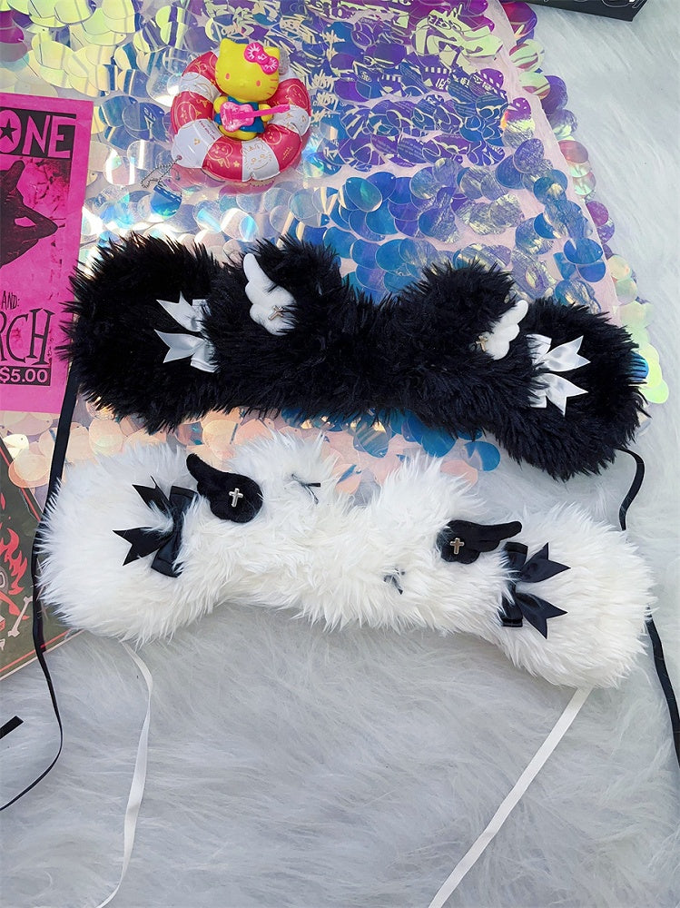 Black/White Bear Ears Design Jirai Kei  Hairband