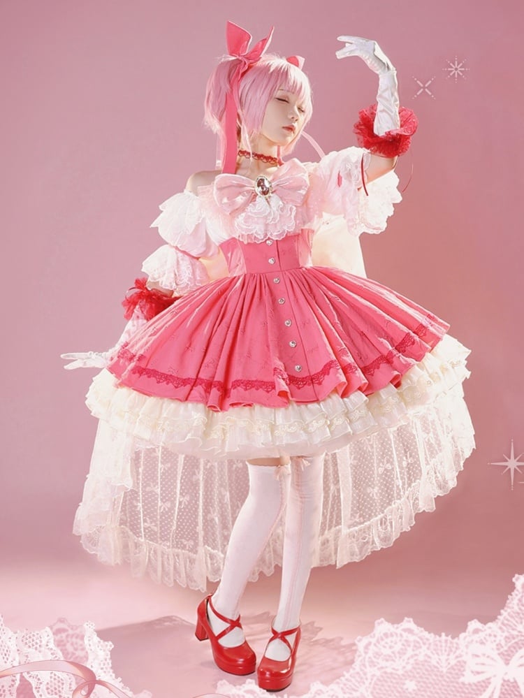 Puella Magi Madoka Magica Kaname Madoka Lolita-Style Cosplay Costume